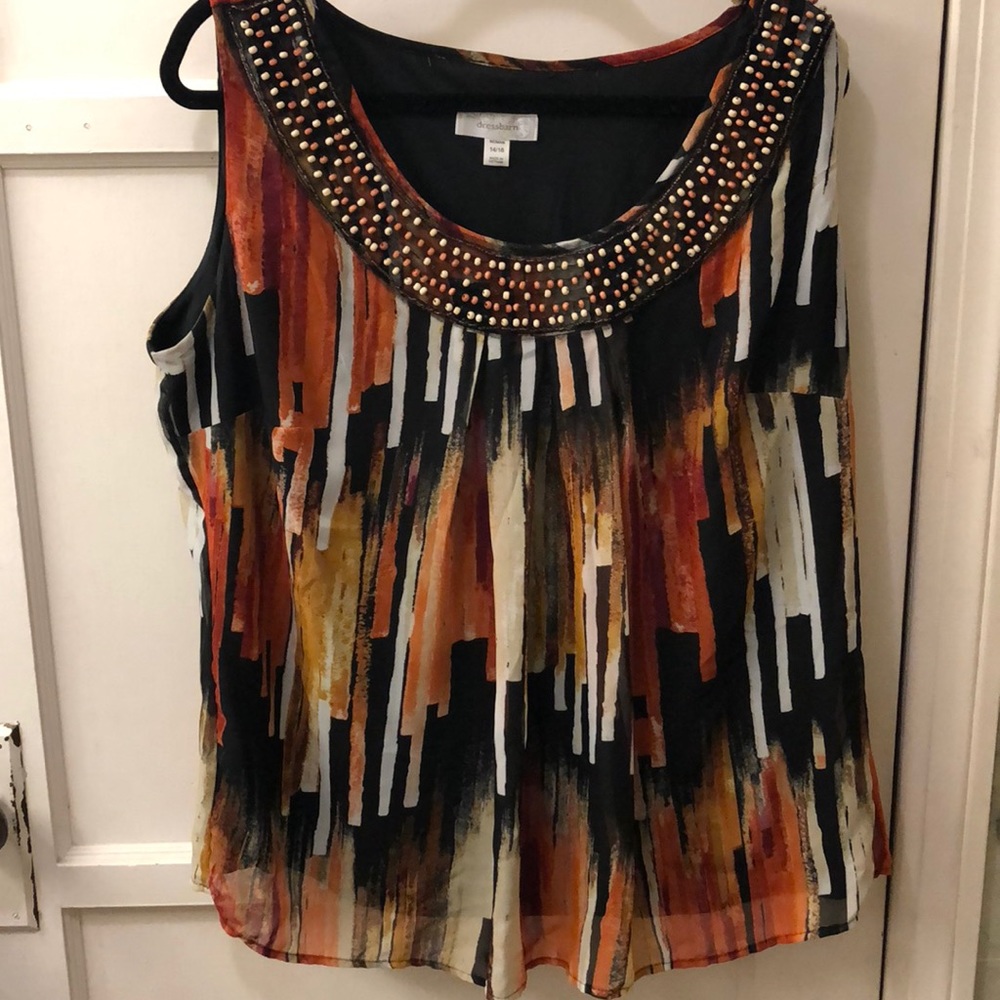 Beaded tank top